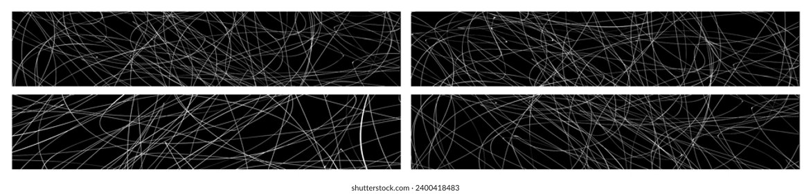 Abstract line vector background set for decoration