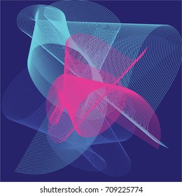 Abstract line vector illustration