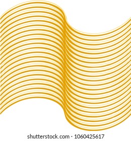 Abstract line vector illustration. White background