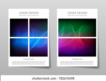 Abstract line vector modern brochure / annual report /design templates / white background in size a4