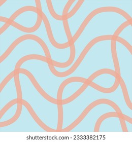 Abstract line wallpaper. Abstract vector. Simplicity. Backdrop. Gift wrap.Postcard. Graphic design. Multicolour. Fabric. Decorative. Pastel pink and Blue colours tone.Wave pattern. Ornament. Dynamic. 