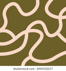 Abstract line wallpaper. Abstract vector. Simplicity. Backdrop. Gift wrap.Postcard. Graphic design. Multicolour. Fabric. Decorative. Earth tone colours. Wave pattern. Ornament. Dynamic. Square frame.