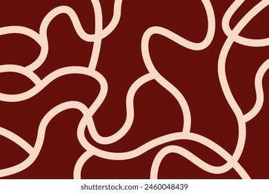 Abstract line wallpaper. Abstract vector. Simplicity. Backdrop. Gift wrap.Postcard. Graphic design. Multicolour. Fabric. Decorative. Deep red colour. Wave pattern. Ornament. Dynamic. Contemporary.