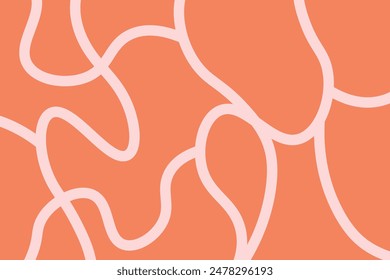 Abstract line wallpaper. Abstract vector. Simplicity. Backdrop. Gift wrap.Postcard. Graphic design. Multicolour. Fabric. Decorative. Yellow and Orange colours tone. Wave pattern. Ornament. Dynamic. 