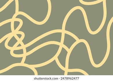 Abstract line wallpaper. Abstract vector. Simplicity. Backdrop. Gift wrap.Postcard. Graphic design. Multicolour. Fabric. Decorative. Yellow and green colours. Wave pattern. Ornament. Dynamic. 