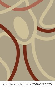 Abstract line wallpaper. Abstract vector. Simplicity. Backdrop. Gift wrap.Postcard. Graphic design. Multicolour.Fabric.Decorative. Earth tone colour.Wave pattern. Ornament. Dynamic.Contemporary.Brown.