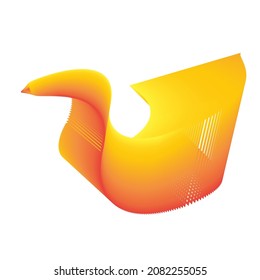 onda de línea abstracta 3d pasos de fondo 10 vector