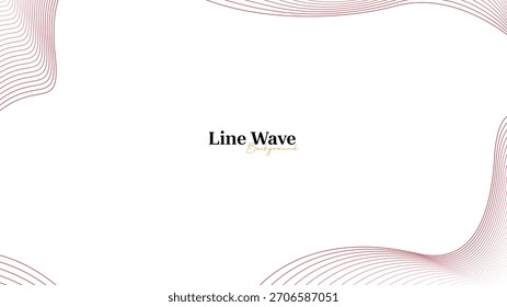 Abstract Line Wave Background all around with Modern Flowing Curves for Minimalist Design and Template Layout