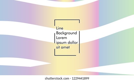 Abstract line wave background, design concept with color gradient