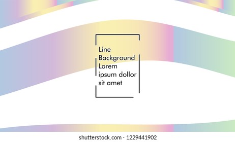Abstract line wave background, design concept with color gradient