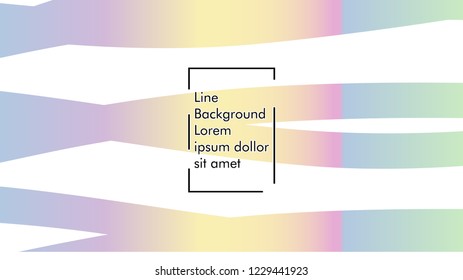 Abstract line wave background, design concept with color gradient