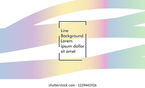 Abstract line wave background, design concept with color gradient
