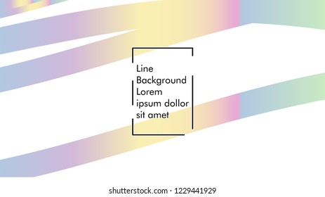 Abstract line wave background, design concept with color gradient