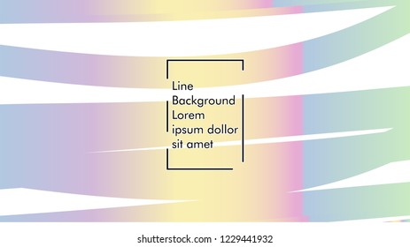 Abstract line wave background, design concept with color gradient
