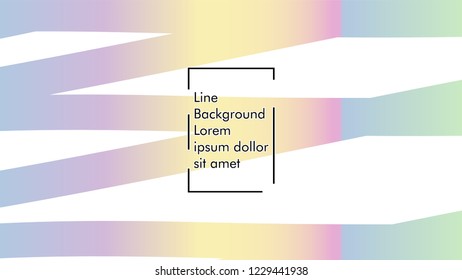 Abstract line wave background, design concept with color gradient