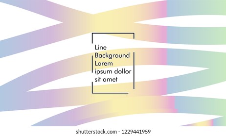 Abstract line wave background, design concept with color gradient