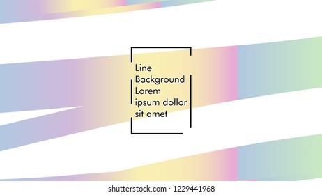 Abstract line wave background, design concept with color gradient