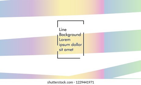 Abstract line wave background, design concept with color gradient