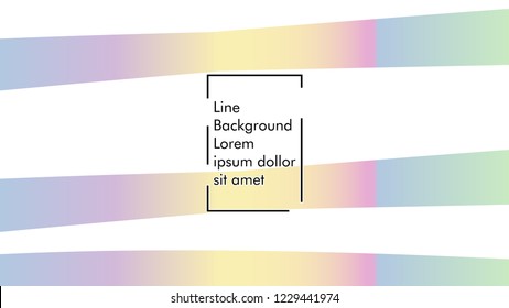 Abstract line wave background, design concept with color gradient