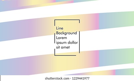 Abstract line wave background, design concept with color gradient