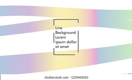 Abstract line wave background, design concept with color gradient