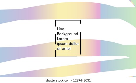 Abstract line wave background, design concept with color gradient