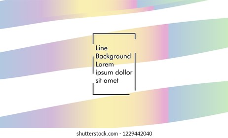 Abstract line wave background, design concept with color gradient