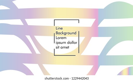 Abstract line wave background, design concept with color gradient