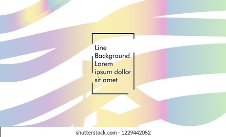 Abstract line wave background, design concept with color gradient