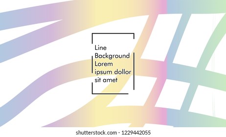 Abstract line wave background, design concept with color gradient