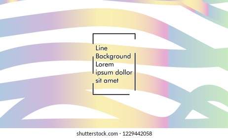 Abstract line wave background, design concept with color gradient