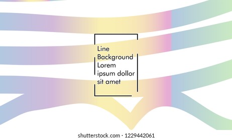 Abstract line wave background, design concept with color gradient
