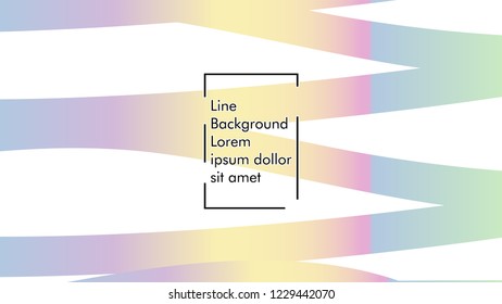 Abstract line wave background, design concept with color gradient