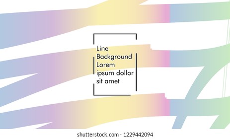 Abstract line wave background, design concept with color gradient