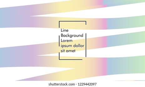 Abstract line wave background, design concept with color gradient