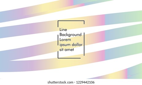 Abstract line wave background, design concept with color gradient