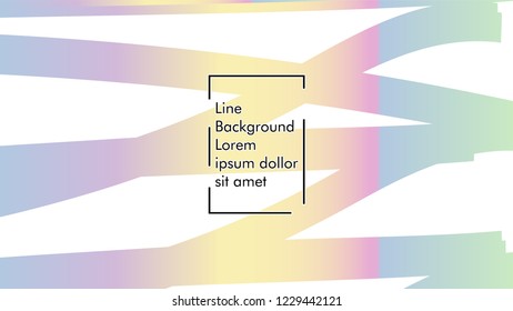 Abstract line wave background, design concept with color gradient