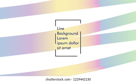 Abstract line wave background, design concept with color gradient