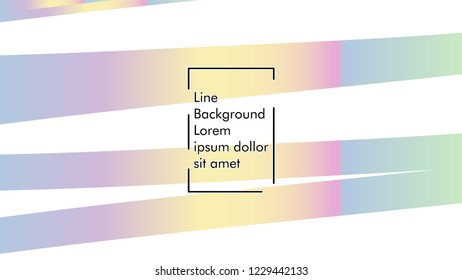 Abstract line wave background, design concept with color gradient