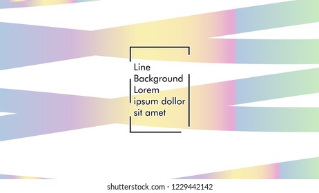 Abstract line wave background, design concept with color gradient