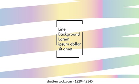 Abstract line wave background, design concept with color gradient