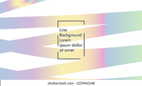 Abstract line wave background, design concept with color gradient