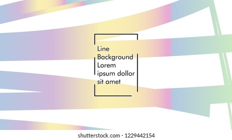 Abstract line wave background, design concept with color gradient