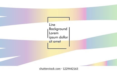 Abstract line wave background, design concept with color gradient
