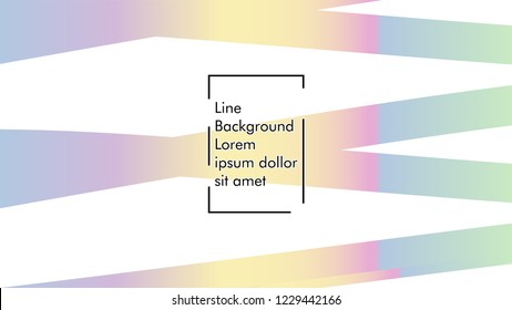 Abstract line wave background, design concept with color gradient