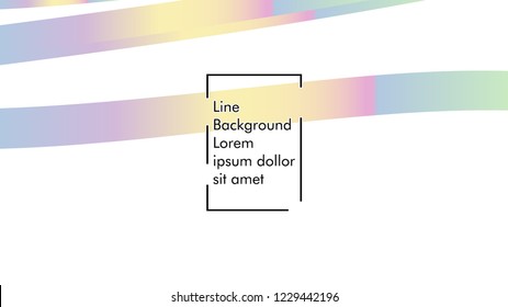 Abstract line wave background, design concept with color gradient