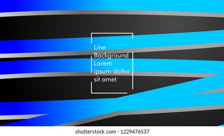 Abstract line wave background, design concept with color blue