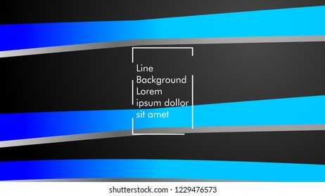 Abstract line wave background, design concept with color blue