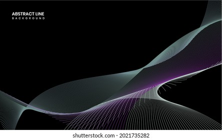 Abstrakter Zeilenhintergrund, Swoosh-Struktur, Vektorgrafik-Vorlage