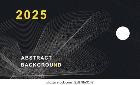 Abstract line wave background. wave technology background.